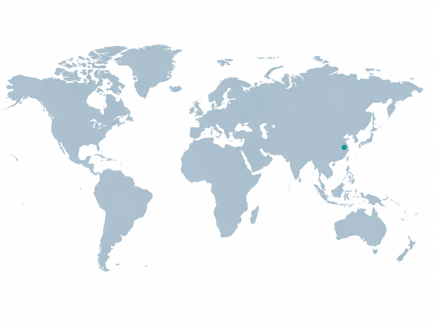Illustrative location map with a single marker in eastern China