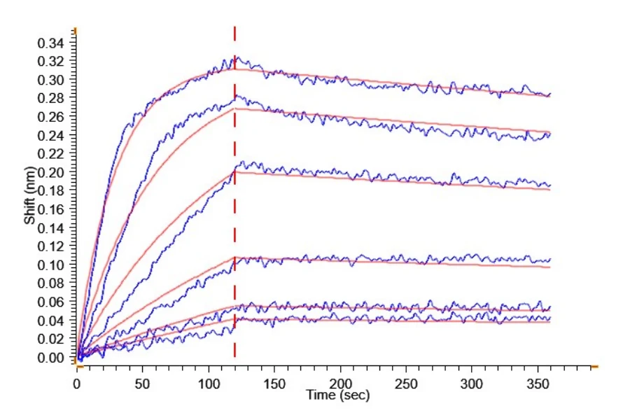 MRGPRX2-HB002 BLI result